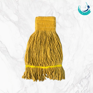 KSR Cabezales de fregona rectangulares de algodón de alta calidad con hilo a todo color, sistema de limpieza de suelos con banda de malla de 5 pulgadas, autoescurrible y recargable - Product Image 3