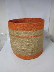Special offer Round <b>Seagrass</b> Rope <b>Basket</b> with Lid Handwoven Natural Storage Organizer for Bedroom Living Room & Nursery - Product Image 3