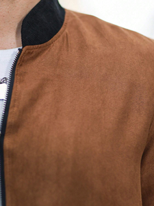 Nouvelle veste de basket-ball en coton d'hiver pour hommes, veste varsity pour femmes, veste de couple avec broderie et manches en cuir PU - Product Image 3