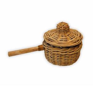 Juguetes de rol imaginarios para niños, utensilios de cocina y hogar, juego de ollas y sartenes de mimbre para niños. - Product Image 3