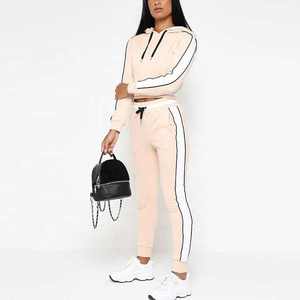 Conjunto Deportivo de Algodón Ecológico Personalizado al por Mayor para Hombre y Mujer, Talla Grande, con Sudadera con Capucha, Informal, para Invierno - Product Image 4