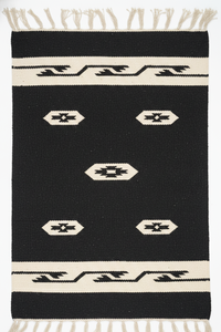 Tapis en coton tissé à la main, motif floral moderne, lavable en machine, réversible, multicolore, pour la maison, le camping, les pique-niques, les voyages, la décoration - Product Image 2