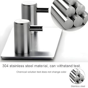 <b>Heavy</b> <b>Duty</b> Waterproof Stainless Steel Adhesive Hooks for Wall and Door-Bathroom Towel and Clothes Hanging - Product Image 3