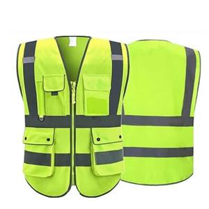 Chaleco de Seguridad para Hombre y Mujer, Alta Visibilidad, Clase 2, con Bolsillos, Cumple con los Estándares de Calidad, Hecho a Medida - Product Image 3