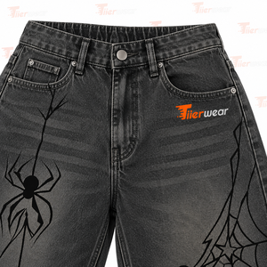 Shorts en jean pour homme, denim foncé, coupe décontractée moderne, pour un style urbain décontracté. - Product Image 5