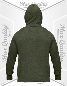 Sweat à capuche zippé brodé en molleton pour homme, 100 % coton, léger, décontracté, avec poches, respirant, anti-rétrécissement, idéal pour les voyages - Product Image 4