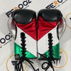 Último Modelo No Boxing No Life, Guantes de Boxeo con Cordones en Verde, Blanco, Rojo y Negro, Precio al por Mayor, Guantes Personalizados con Nombre - Product Image 4