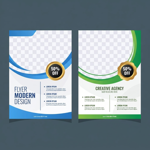 Plantilla de Diseño de Folletos Modernos con Diseño Geométrico y Tipografía Profesional para Uso en Marketing Empresarial - Product Image 2