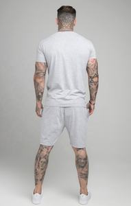 Conjunto de camisetas y pantalones cortos de algodón para hombre de talla grande al por mayor, ropa de dos piezas de moda sólida de verano con logotipo personalizado - Product Image 2