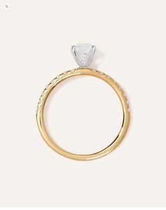 <b>Emerald</b> Cut Moissanite Luxury Engagement <b>Ring</b> 925 Sterling <b>Silver</b> Yellow Gold Plated Certified Promise Wedding Anniversary Gift - Product Image 3