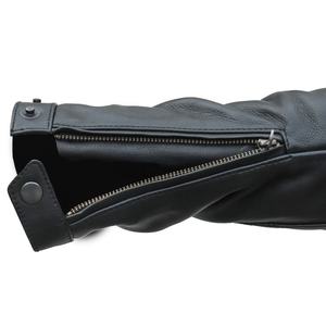 Chaqueta de cuero sintético para hombre, chaqueta de motociclista personalizada de alta calidad, color negro, para invierno, venta al por mayor - Product Image 6