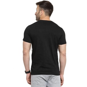 Venta al por mayor camiseta en blanco para hombres logotipo personalizado hombres 95% algodón 5% Elastano liso Slim Fit gimnasio Camiseta de manga corta pedido al por mayor - Product Image 2