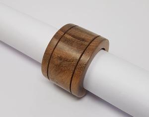 Anillo de Servilleta de Bambú de Diseño, Duradero, Clásico, con Forma de Corona de Flores, 2.5cm de Ancho, Hebilla con Forma de Fruta, para Fiestas, Bodas, Año Nuevo - Product Image 2