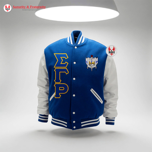 เสื้อแจ็คเก็ตปักลายตัวอักษรกรีก Sigma Gamma Rho Sorority สำหรับผู้หญิงและผู้ชาย  แบบหนา  ทำจากขนสัตว์เป็นมิตรกับสิ่งแวดล้อม |   แฟชั่นใหม่ - Product Image 6