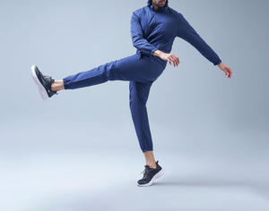 Ensemble survêtement coupe-vent réfléchissant imprimé personnalisé, léger et respirant, grande taille, style urbain, vente en gros - Product Image 5