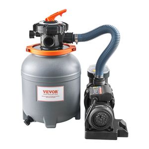 Système de filtration de piscine à sable Krystal Clear 6 voies 1/3 HP 2650 GPH 12 pouces pour piscines enterrées - Product Image 1