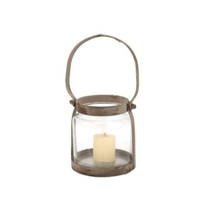 Photophore rond fini bronze, nouveau, décoratif, en fer et verre, pour mariages, maison et décorations de Noël - Product Image 1