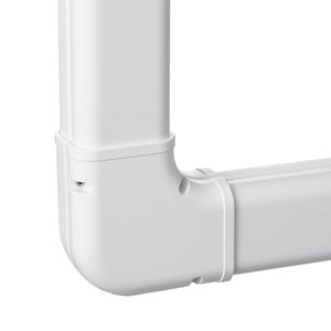 Copertura per Tubi di Condizionatori Mini Split in PVC Decorativo, 3 Pollici di Larghezza, 15,8 Piedi di Lunghezza, per 4 Condotti Diritti, Uso Domestico - Product Image 5