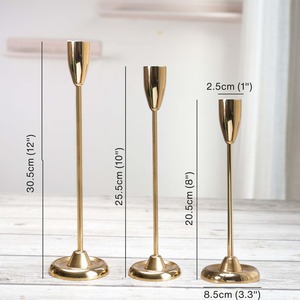 Contemporary <b>Brass</b> palm <b>candlestick</b> <b>holder</b> 3 sizes candle <b>holder</b> set Durable metal candle stand Home decoration candle holde - Product Image 1