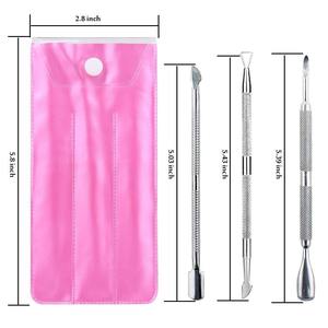 Removedor de Cutículas de Uñas, Empujador de Cutículas de Acero Inoxidable, Herramientas de Manicura y Pedicura, Pelador de Cutículas Metálico - Product Image 1