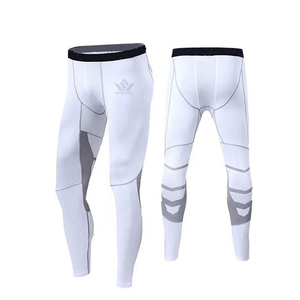 <b>Men's</b> White Long Sleeve <b>Compression</b> Rash Guard Quick Dry Breathable Performance Fitness Training <b>Shirt</b> - Product Image 4