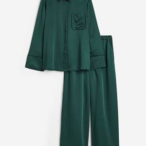 Conjuntos de Ropa de Dormir para Mujer, Ropa de Bambú de Lujo Personalizada, Pijamas de Algodón, Conjuntos de Pijamas Modales, Top, Bata y Pantalones - Product Image 1