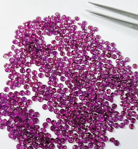Rhodolite grenat rose naturel, taille ronde 3MM - 6MM, facetté - Rhodolite grenat rose en vrac, qualité AAA pour la fabrication de bijoux - Product Image 1