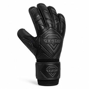 OXYTAG Football Goalkeeper Gloves Full Finger Leather Breathable Non-Slip Adjustable Wrist <b>Strap</b> Goalkeeper Gloves - Product Image 6