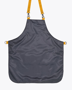 Capa de Peluquería Blanca con Bolsillos Negros, Cintura Ajustable, Uso Profesional en Salón - Product Image 6