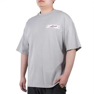 T-shirts pour hommes Streetwear avec logo personnalisé, 100% coton de haute qualité, coupe ample, col rond, t-shirts vierges épais - Product Image 3