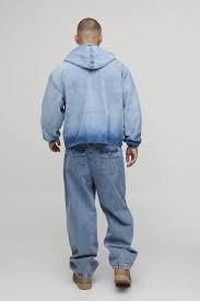 Sudadera con capucha de forro polar largo para hombre, estilo urbano, lavado ácido, para invierno, ODM, ecológica, al por mayor, personalizada, 100% algodón - Product Image 3