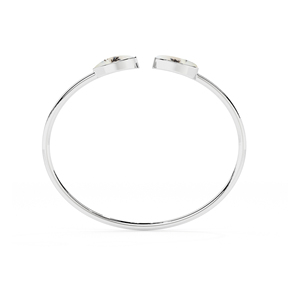Premium High Finish 925 Sterling Silver Trendy Adjustable Bezel Set Dendritic Opal Oval Marquise Shape Twister <b>Bracelet</b> Gift - Product Image 2