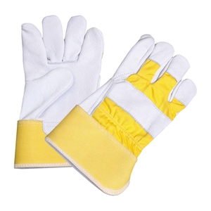 Custom Working <b>Gloves</b> Cowhide Split Leather Palms Waterproof Anti Slip Drawstring Closure - Product Image 3