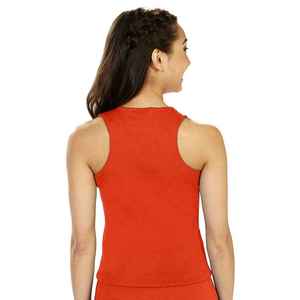 Wholesale Women Round Neck Shell With Solid Racer Back Top & <b>Elastic</b> Waist A line <b>Skirt</b> Cheerleading Uniforms - Product Image 3