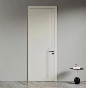 Puertas de MDF Minimalistas de Madera Sólida de 40 mm, Insonorizadas, Personalizadas de Fábrica, para Dormitorio, Oficina, Edificio, Villa, Apartamento, Estilo Posmoderno - Product Image 4