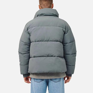 OEM Hot-selling High-quality Custom <b>Waterproof</b> Vintage Hooded Windproof Breathable Reversible Plus Size Winter <b>Warm</b> Men's <b>Jacket</b> - Product Image 2