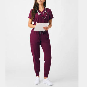 Tenues d'infirmière unisexes en tricot à col en V, personnalisables avec logo, confortables et très demandées - Product Image 2