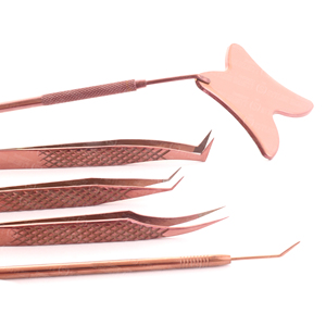 Japanese Stainless Steel Eyelash Extension Tweezers With <b>Mirror</b> Handle Private Label High Elasticity - Product Image 4