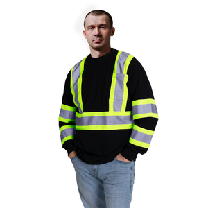 Nuevas Camisas de Trabajo Premium Personalizadas con Botones, Camisa de Trabajo de Alta Visibilidad con Cinta Reflectante, Camisa de Seguridad de Algodón para Hombre - Product Image 5