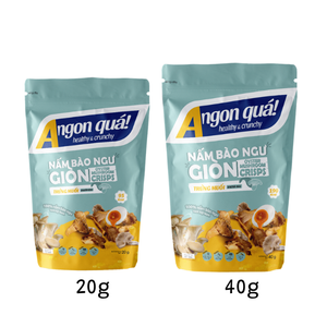 Chips de Champignons Huîtres Saveur Œuf Salé Marque Privée OEM - Croustillantes, Savoureuses, Collation Saine - Paquet de 20g - Product Image 5