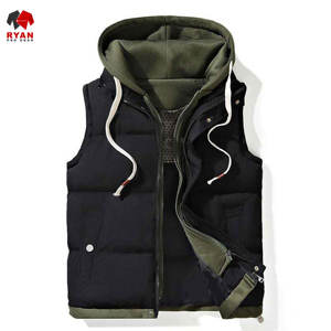 Gilets matelassés Ryan Pro Gear pour hommes, design personnalisé, rembourrage en polyester, tissu confortable avec logo personnalisé, col à capuche - Product Image 6