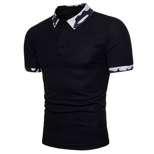 Chemise décontractée pour homme en coton respirant, jersey à séchage rapide, col carré, anti-plis, personnalisable avec logo, impression numérique – Vente en gros - Product Image 2