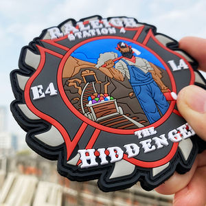 Custom PVC Rubber Logo <b>Patches</b> With <b>Sew</b> <b>On</b> Backing For T Shirts Hoodies Jackets Denim Wear And Fashion Collections - Product Image 1