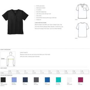 เสื้อขัดมีกระเป๋าคอวีสำหรับทุกเพศเสื้อปักโลโก้ตำราชุดยูนิฟอร์มโรงพยาบาลหลากสีสำหรับ WW3160 2025 - Product Image 3