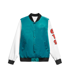 Latest Designer Satin Silk Cropped Bomber <b>Jacket</b> Women's Ribbed Stylish Bomber <b>Jacket</b> Outdoor <b>Long</b> Sleeves Bomber <b>Jackets</b> - Product Image 5