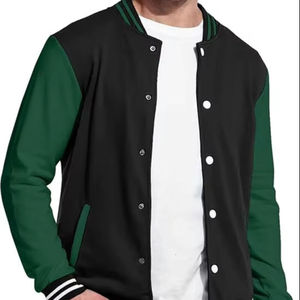 <b>Jacket</b> Embroidery Logo <b>Leather</b> Sleeves Wool Letterman Varsity <b>Jacket</b> <b>Men</b> Baseball <b>Jacket</b> for Unisex - Product Image 6