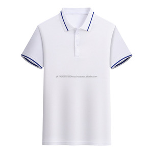 Camiseta Polo de Manga Corta de Secado Rápido de 180g con Logotipo Personalizado Bordado OEM, Patrón Sólido, Ropa de Trabajo con Solapa, Tejido de Punto - Product Image 3