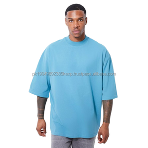 Camiseta Corta de Corte Cuadrado Extra Grande para Hombre, Algodón Grueso de 240-300 GSM, Precio Económico, Diseño de Corte Cuadrado con Hombros Caídos - Product Image 1