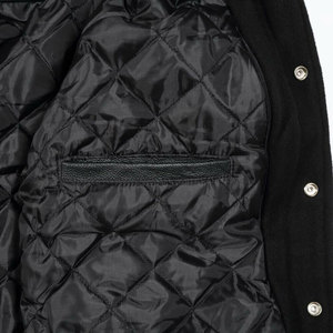Comfortable Price Full PU Leather Wool Varsity <b>Jackets</b> Lightweight Breathable Blank <b>Men</b> Baseball <b>Jacket</b> Camouflage Cartoon Front - Product Image 6