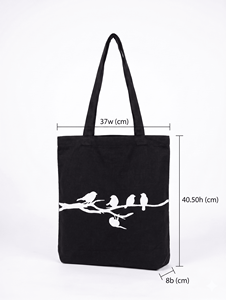 Urban <b>Tote</b> Cotton <b>Canvas</b> <b>Tote</b> Bag Zipper Closure Custom Logo Branding Reusable Grocery Shopping Bag Long Handle Blank Design - Product Image 5